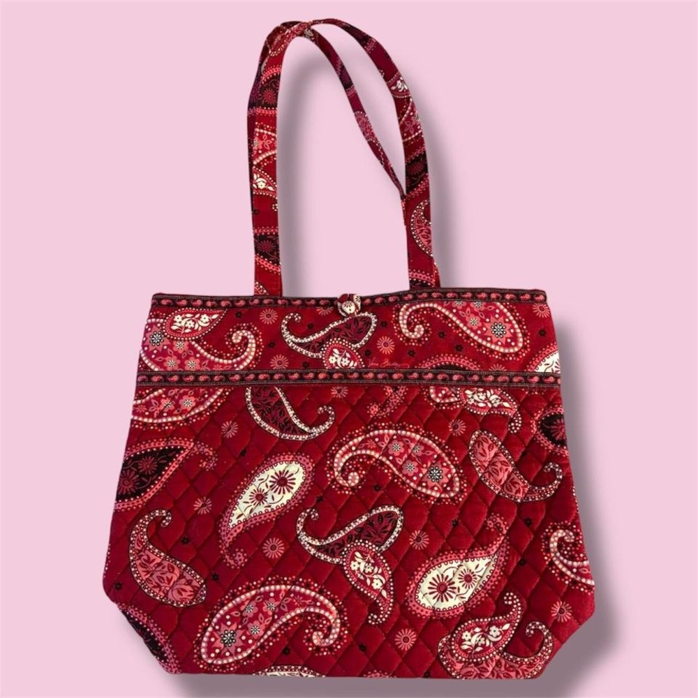 VERA BRADLEY MESA RED TOTE HANDBAG PURSE